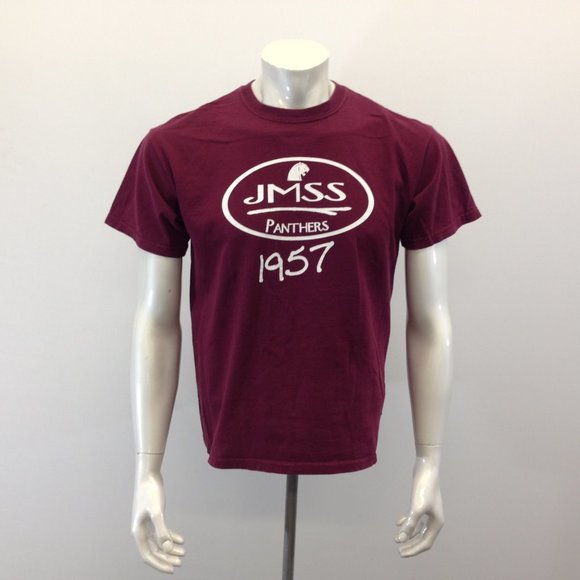 JMSS Panthers Medium Red Cotton Short Sleeve T - Picture 1 of 7